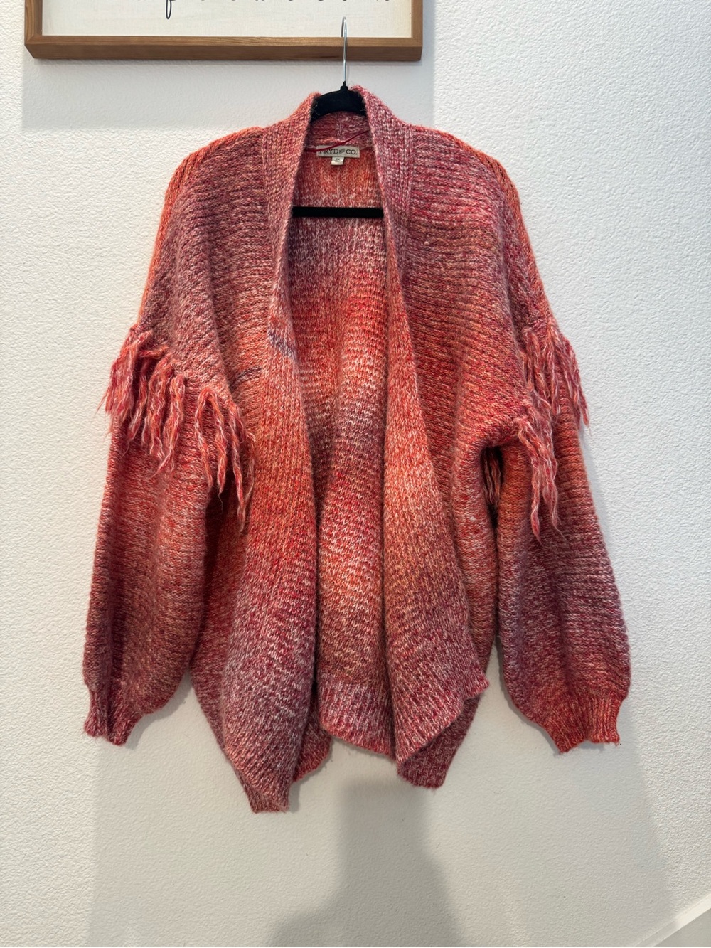 FRYE and CO Spacedyed Ombre Knit Cardigan